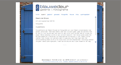 Desktop Screenshot of blauwedeur.nl